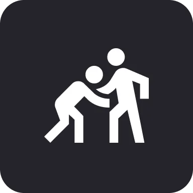 Frame 1618873776 (3) Two white stick figures in a wrestling pose on a black background.